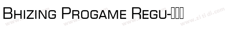 Bhizing Progame Regu字体转换